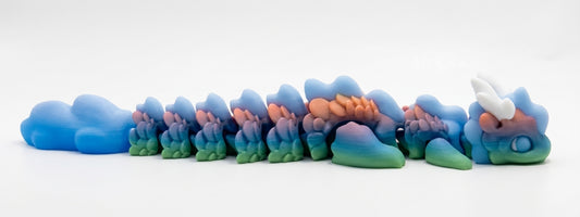 Baby Kaida Dragon & Mountain Display Stand Set