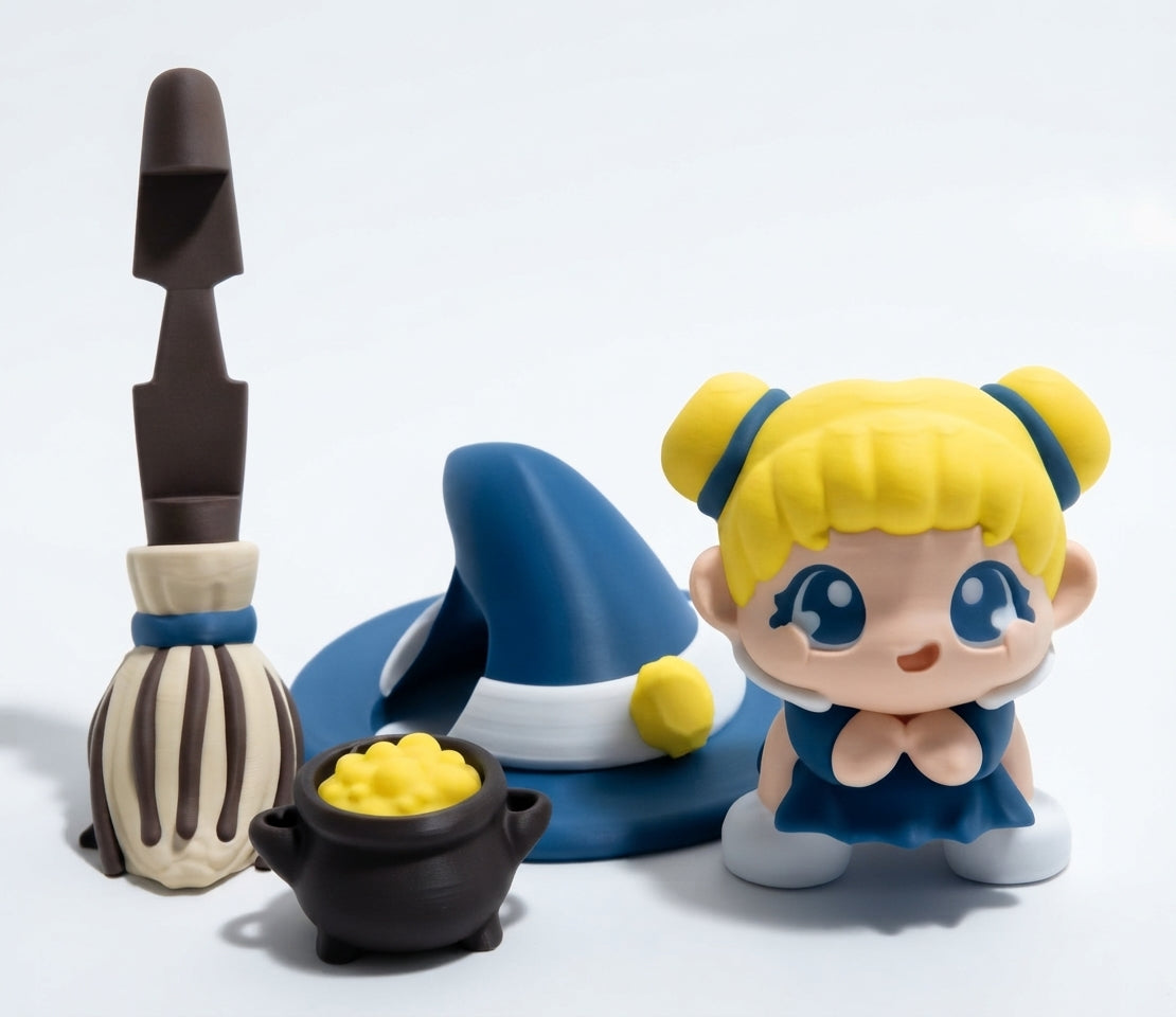 Celestial Witch Figurine Set | Darcy Midnight by PuffyPuff3D