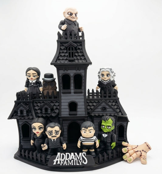 Addams Family 10 - Piece Collectible Playset &  Mansion Display