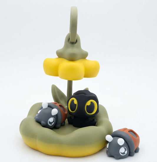 Spooky Phantom Flower & Critter Desk Display