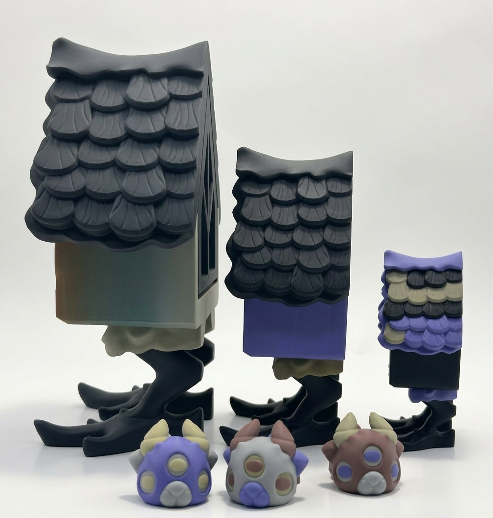 The Walking Village Trio Set
