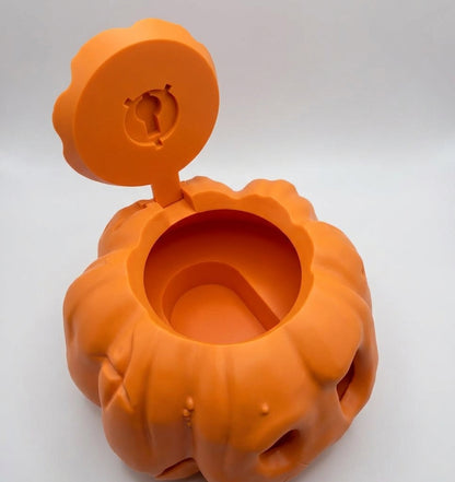 Pumpkin Container & Candy Bowl with Articulated Jaw