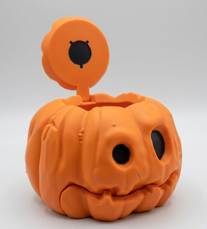 Pumpkin Container & Candy Bowl with Articulated Jaw