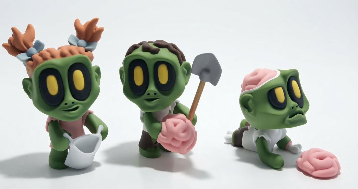 Zombie Trio: Interchangeable 3-Piece Pack