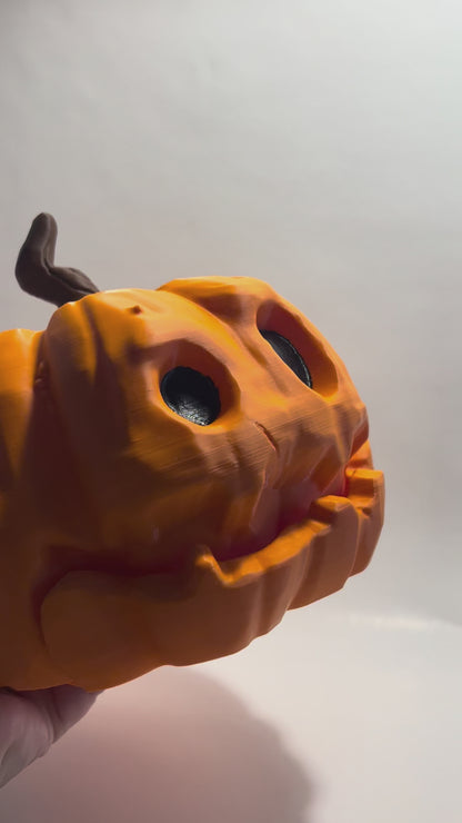 Pumpkin Container & Candy Bowl with Articulated Jaw